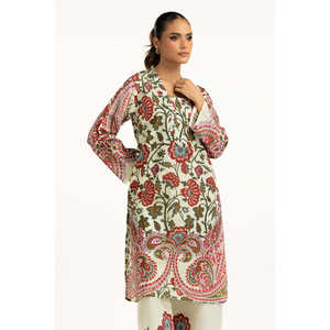 ชุดเซ็ตผ้าเครปพิมพ์ลายโบฮีเมียน คอสแควร์ รุ่น IPST-44990 ไซส์ XS ชุดสองชิ้นสำหรับฤดูใบไม้ผลิ/ฤดูร้อน ขั้นต่ำสั่งซื้อ 2 ชิ้น - Product Image 6