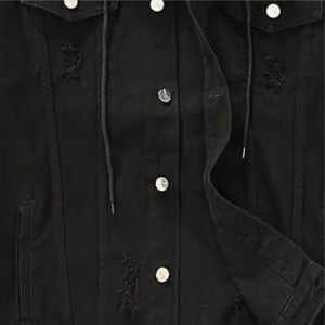 2025 Wholesale Premium High Quality 100% Cotton <b>Mans</b> <b>Stretch</b> Hood Denim Jacket Soft Cotton Summer Bright Colour Fashion Coat - Product Image 4