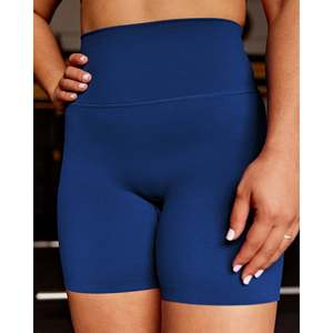 Pantalones Cortos Deportivos de Cintura Ultra Alta para Mujer Elixir - Azul Medianoche XS Spandex - Product Image 2