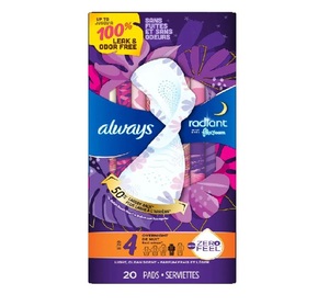 Wholesale Always Radiant Feminine <b>Pads</b> for Women Flexfoam Soft Comfortable Absorbent Bulk Pack Cheap Sale Now - Product Image 3