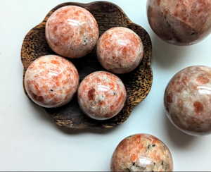 Sphère en cristal de pierre de soleil Offre Spéciale de meilleure qualité, pierre de soleil naturelle polie à la main, décoration de la maison, boule cadeaux - Product Image 4