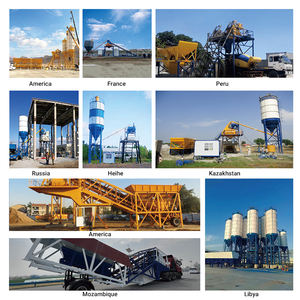 โรงงานผสมคอนกรีตแบบอยู่กับที่อัตโนมัติ พร้อมอุปกรณ์ผสมซีเมนต์และวัสดุผสมสำเร็จรูป พร้อมเครื่องยนต์และส่วนประกอบหลัก - Product Image 3