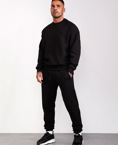 Sudadera con capucha para hombre, sudadera de gran tamaño, pantalones de chándal personalizados, chándales de algodón transpirables de talla grande para hombre - Product Image 1
