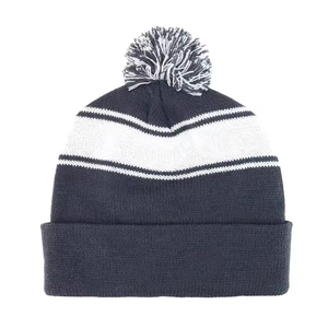 Gorro Deportivo de Punto Acrílico con Diseño Personalizado, Texto Gráfico, Transpirable, Impermeable, Unisex, con Puño y Pompón, para Invierno 2026 - Product Image 5