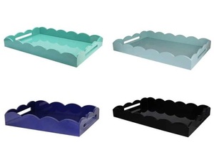 ถาดบนโต๊ะอาหารทรงสี่เหลี่ยมผืนผ้าเคลือบสีเต็มรูปแบบถาดบนโต๊ะอาหารสำหรับตกแต่งบ้าน - Product Image 3