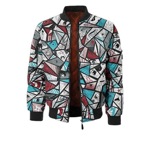 Chaqueta de bombardero informal para hombre nueva moda al por mayor tela de lona con cuello levantado - Product Image 4