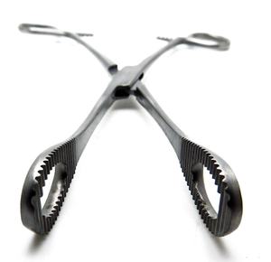 Forceps éponge fendue en acier inoxydable sur mesure Forceps de perçage corporel Forester professionnel éponge tenant des pinces - Product Image 1