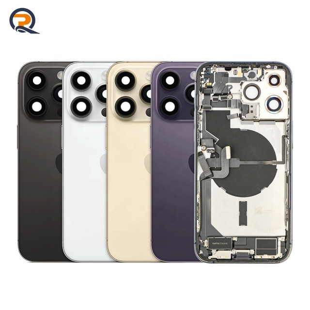 High Quality Glass Back Housing Assembly for iPhone 11/12/13/14 Pro Factory Replacement with Stylish Bar Design