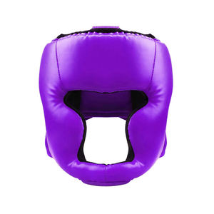 Protector de cabeza de la mejor calidad con logotipo personalizado fabricado en cuero OEM ODM servicio entrenamiento de boxeo protector de cabeza de seguridad deportiva - Product Image 1