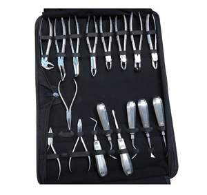 Instruments de chirurgie orthodontique par extraction dentaire orale Ensemble de 47 pièces Pince d'extraction pour ascenseurs Pince Sonde Miroir CE ISO - Product Image 6