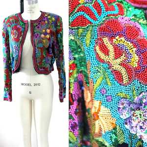 ชุดเดรสออกงานพรอมขนาดใหญ่พิเศษประดับด้วยเลื่อมประดับไข่มุกหลากสี - Product Image 3