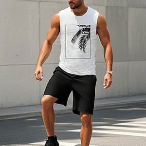 Débardeurs en coton sérigraphiés en gros, de haute qualité, respirants, pour le sport et la gym - Product Image 6