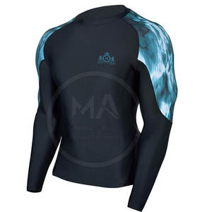 Servicio OEM Calidad superior Color sólido Manga larga Rash Guards Estilo único Uso al aire libre Rash Guards - Product Image 1