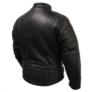 Veste pour homme personnalisable Veste en cuir de moto de qualité supérieure avec armures Moto de course d'équitation - Product Image 5