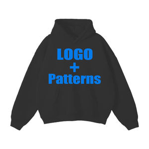 เสื้อฮู้ดดี้ผ้าฟลีซหนานุ่มพิเศษสำหรับฤดูหนาว ทรงโอเวอร์ไซส์ สกรีนโลโก้ได้ ย้อมสีเรียบง่าย เป็นมิตรกับสิ่งแวดล้อม ให้ความอบอุ่น - Product Image 1