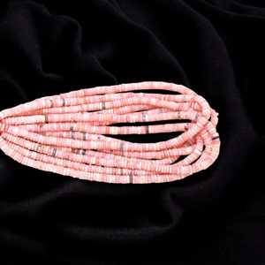 Natural Pink Opal Faceted Rondelle Spacer <b>Beads</b> 5mm-8mm Loose Gemstone Strand for Jewelry Making Wholesale From India - Product Image 2