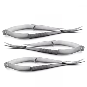 Tijeras de resorte en forma de bayoneta curvada afilada 215 mm 5,12 pulgadas Neuro Instruments Micro Tijera para ojos - Product Image 5