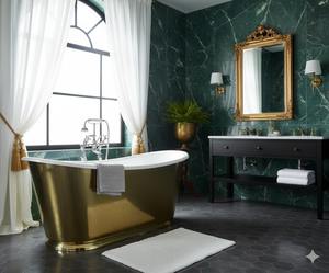 Bañera Ovalada Independiente de Latón, Hecha a Mano, de Lujo, Elegante, para Baño de Vapor, Ecológica, Fabricante y Proveedor de Marca Privada - Product Image 3