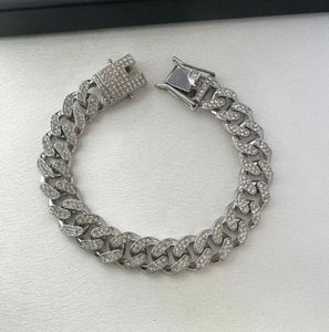 Cadena de eslabones CZ, pulsera Unisex, estilo Punk Hip Hop Streetwear para hombres y mujeres, collares de moissanita - Product Image 1
