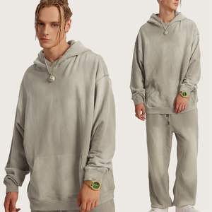 Fabricante de Ropa Urbana, Sudadera con Capucha Vintage de 480 g/m², Estilo Desgastado por el Sol, Personalizada para Hombre - Product Image 4