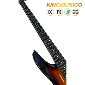 Bajo Eléctrico Personalizado con Forma de Cuerno Afilado |   Cuerpo Ligero de Madera de Paulownia para Etiquetado de Marca |   Producción en Masa de Fábrica China OEM/ODM - Product Image 5