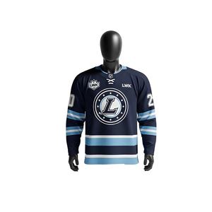 OEM Custom Logo Ice Hockey Jerseys Breathable 100% Polyester Sublimated Hockey Uniforms Style Jersey - Product Image 2