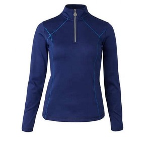 Vêtements d'équitation pour femmes à manches longues, prix bas, fabricants de vêtements d'équitation, t-shirt de base à haute élasticité pour l'équitation pour femmes - Product Image 3