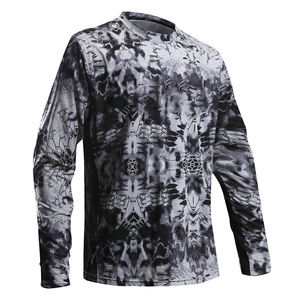 Camisas de manga larga personalizadas con estampado de camuflaje de secado rápido al por mayor, transpirables, a prueba de viento, de talla grande, impermeables, con cuentas, técnicas sublimadas - Product Image 4