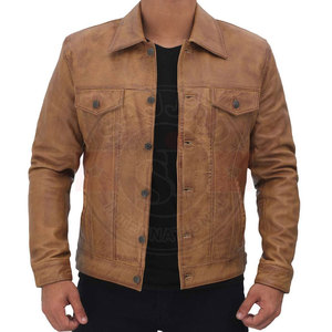 High Quality Best Leather <b>Jacket</b> New Design Hot Sale Outdoor Wear <b>Men</b> Leather <b>Jacket</b> In Best Price - Product Image 1