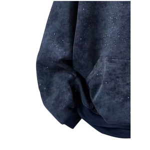 เสื้อฮู้ดดี้ผู้ชายทรงสลิมฟิต ผ้าฝ้ายฟลีซสีกรมท่าเข้ม รุ่น Heavyweight ปี 2025/2026 สำหรับฤดูใบไม้ร่วง สวมใส่สบายๆ ทำกิจกรรมกลางแจ้ง - Product Image 4