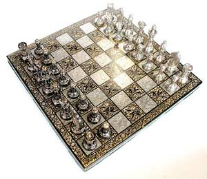 Fournisseur en gros de pièces d'échecs en pierre pour adulte, vente d'usine industrielle, exportateur de pièces d'échecs (2.5 King) multicolore - Product Image 4