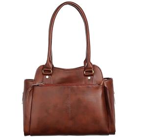 Logo personnalisé rétro sac à main en cuir pour les femmes motif uni fermeture à glissière bouton usage quotidien sac à main de créateur personnalisé - Product Image 1