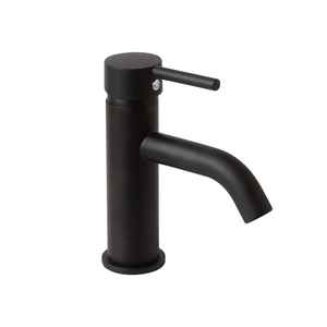 Robinet de lavabo FIEMME en acier inoxydable, finition noire mate durable, pour salle de bain et toilettes - Product Image 1
