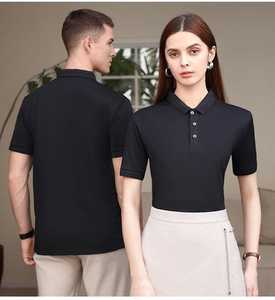 เสื้อโปโลคอลลาร์สำหรับผู้ชายเสื้อยืดผ้าฝ้ายสีกรมท่าเสื้อโปโลสำหรับตีกอล์ฟสำหรับผู้ชายเสื้อปักโลโก้ตามสั่ง