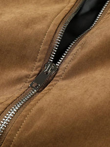 Nouvelle arrivée, veste bomber en cuir pour homme, style bomber avec manches et col côtelés pour un ajustement élégant, veste bomber personnalisée - Product Image 3