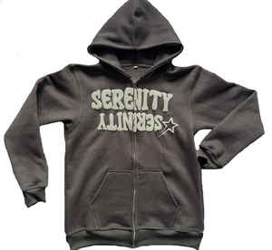 Top Trending Design Custom Venta al por mayor de algodón Sudaderas con capucha Streetwear Winter Puff Print Zip Up Oversized Unisex Hoodies - Product Image 6