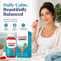 Gummies d'extrait d'Ashwagandha de qualité export avec mélisse et camomille – Complément apaisant – Vente en gros pour les marchés US et UE