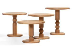 Tall Wooden Cake Stand With <b>Strong</b> Base And Polished Surface Best For Birthday Cakes Or Engagement Celebration Tables - Product Image 3