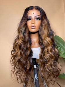 26 pouces de haute qualité cheveux ondulés 100% extensions de cheveux naturels indiens vierges non transformés couleur de cheveux naturelle Super vague ondulée lâche - Product Image 4