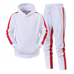 2026 gran oferta personalizado OEM ODM dos piezas deporte de invierno Jogger chándal hombres 100% algodón a prueba de viento transpirable peso pesado - Product Image 2
