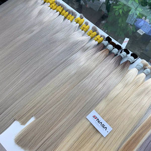 Prix de gros Extensions de cheveux en vrac Cheveux humains vierges vietnamiens Double noyade 100 grammes Couleurs foncées 20 pouces - Product Image 1