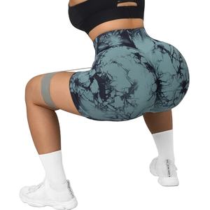 Shorts Deportivos para Mujer, Diseño Tie-Dye, Transpirables, 100% Poliéster, Cómodos para Gimnasio y Yoga - Product Image 1