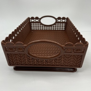 Panier en plastique de qualité professionnelle avec poignées latérales de taille moyenne pour divers besoins d'exportation et OEM - Product Image 5