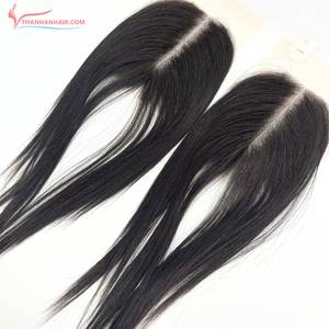 Meilleure qualité dentelle transparente 2x4 2x6 dentelle fermeture vietnamienne cheveux humains noir naturel fermeture droite Extensions de cheveux - Product Image 4