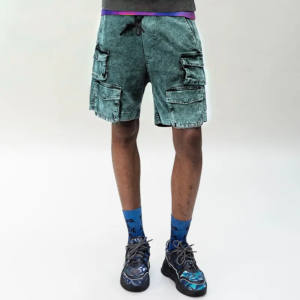 Men's High Street Trendy Summer Casual <b>Shorts</b> Mid <b>Waist</b> Knee Length <b>Short</b> Pants Solid Pattern Pockets Multi Colors-OEM Service - Product Image 6