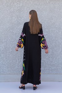 2025 verano Maxi Floral bordado algodón Boho Vestido Mujer elegante estilo Casual largo de gama alta personalizado señoras Boutique ropa - Product Image 4