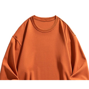 เสื้อสเวตเชิ้ตคอกลมผู้ชาย พรีเมียม ผ้าฝ้ายถักนิตติ้ง 100% เนื้อฟลีซ สีพื้น เป็นมิตรต่อสิ่งแวดล้อม ระบายอากาศได้ดี ดีไซน์ลายนูนพิมพ์ลายด้านหน้า - Product Image 6