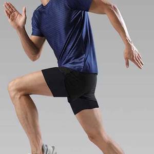 Pantalones cortos para correr de hombre de peso pesado en algodón suave, perfectos para ropa informal y Jogger de moda atlética urbana para hombre - Product Image 2