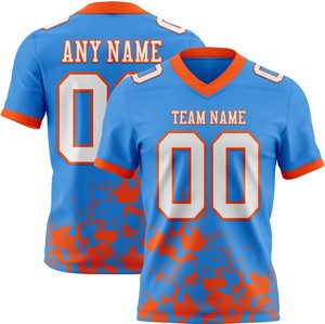 Camisetas de Fútbol Americano Personalizables Profesionales - 100% Poliéster, Impresión Digital, Bordado, Secado Rápido, Mangas Cortas, Personalizadas - Product Image 1