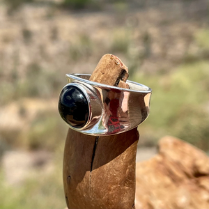 925 Sterling Silver <b>Black</b> <b>Onyx</b> Natural Gemstone Handmade Crystal <b>Ring</b> Women Jewelry Anniversary Perfect Gift For Her Custom Size - Product Image 5